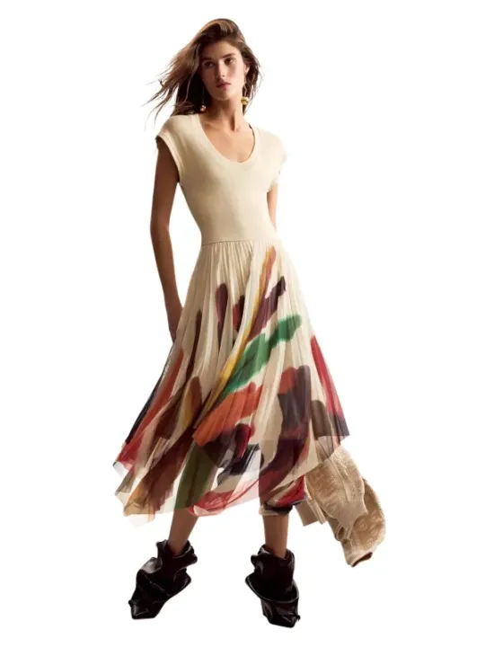 Desigual Damen Kleid Beige | online kaufen