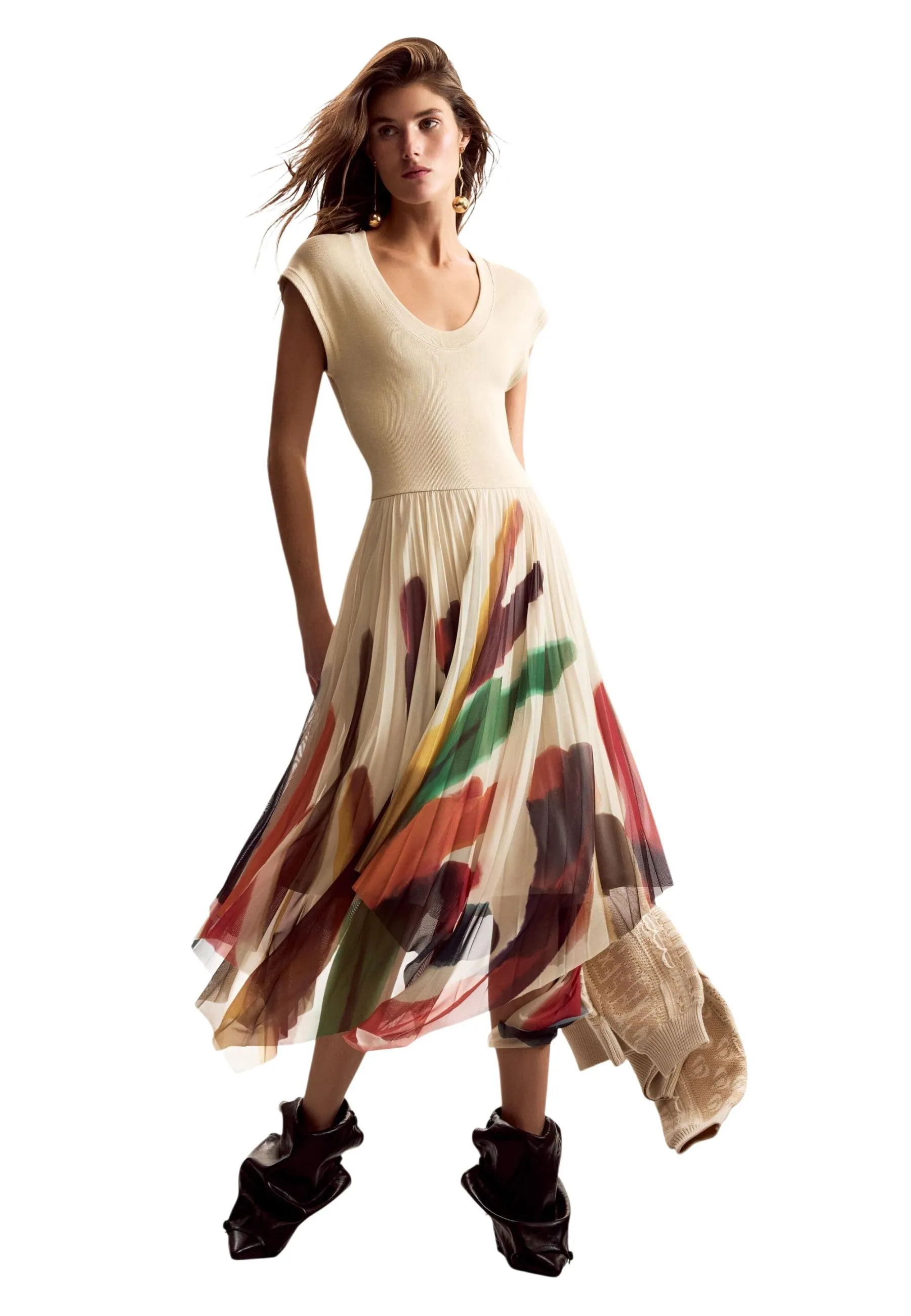 Desigual Damen Kleid Beige 508869