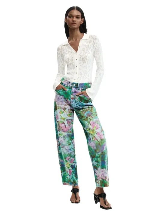 Desigual Damen Jeans Azurblau | online kaufen