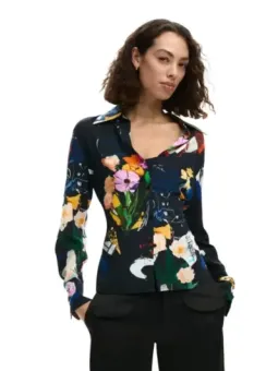 Desigual Damen Hemd Schwarz mieten – Flex-Fashion Verleih