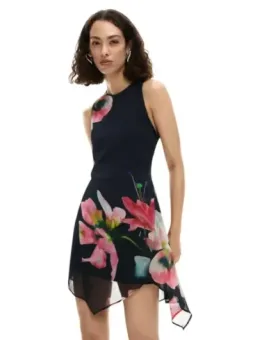 Desigual Damen Kleid Schwarz mieten - Flex-Fashion Verleih