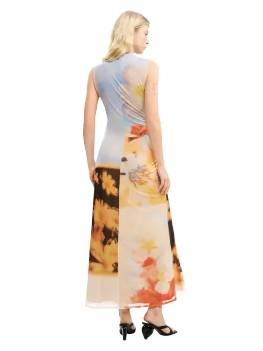 Desigual Damen Kleid Orange | online kaufen