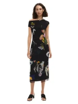 Desigual Damen Kleid Schwarz mieten – Flex-Fashion Verleih