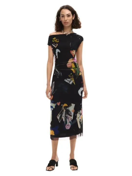 Desigual Damen Kleid Schwarz | online kaufen