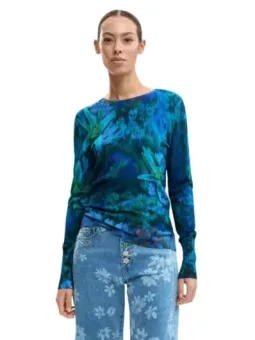 Desigual Damenpullover Blau mieten - Flex-Fashion Verleih