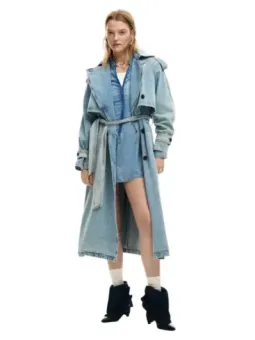 Azurblauer Desigual Blazer leihen - Flex-Fashion Verleih