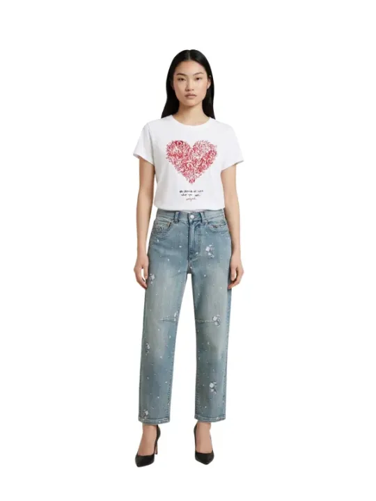 Desigual Damen Jeans Azurblau | online kaufen