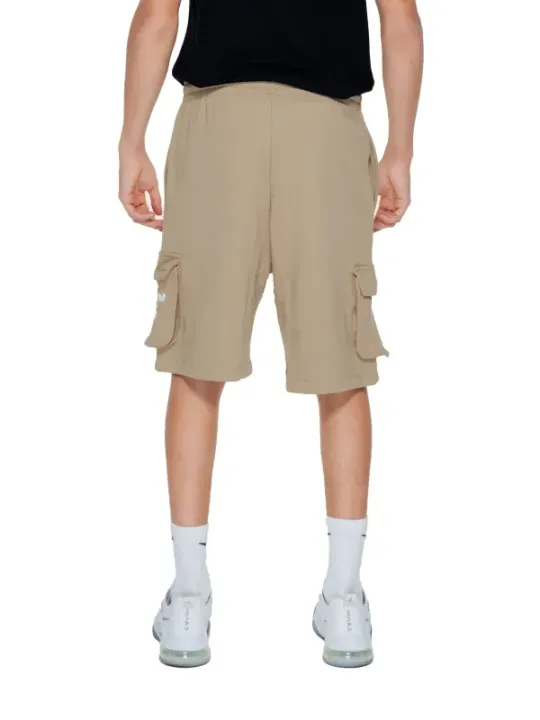 Khaki Cargo-Shorts mit Klettverschluss