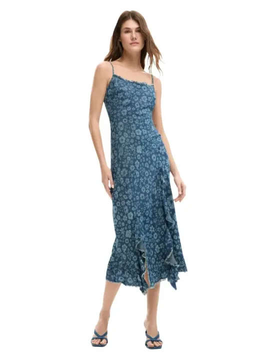 Desigual Damen Kleid Azurblau | online kaufen