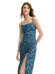 Desigual Damen Kleid Azurblau | online kaufen