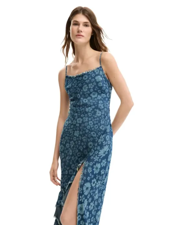 Desigual Damen Kleid Azurblau | online kaufen