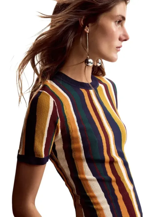 Desigual Damen Senffarben T-Shirt mieten - Flex-Fashion