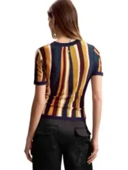Desigual Damen Senffarben T-Shirt mieten - Flex-Fashion