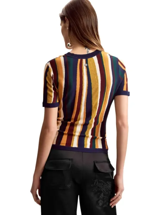 Desigual Damen Senffarben T-Shirt mieten - Flex-Fashion