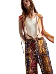 Desigual Damen Hose Senffarben | online kaufen