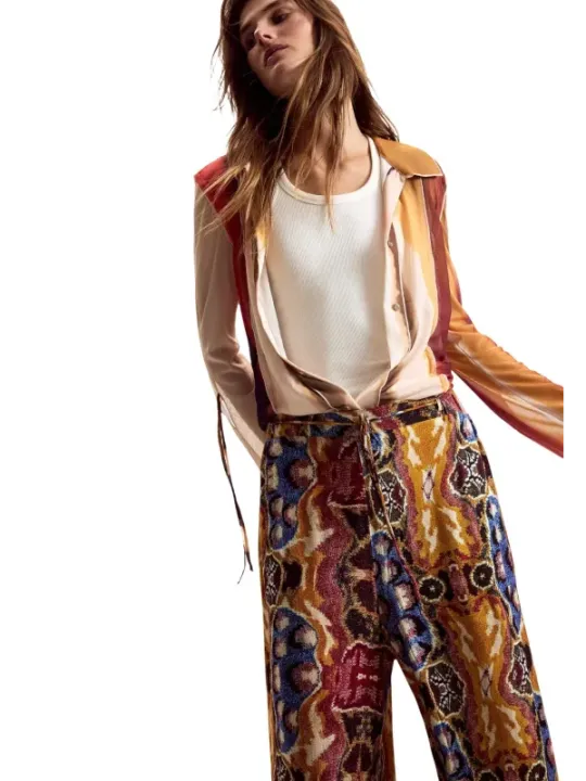 Desigual Damen Hose Senffarben | online kaufen