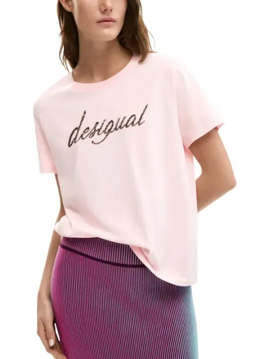 Desigual Damen T-Shirt Rosa | online kaufen
