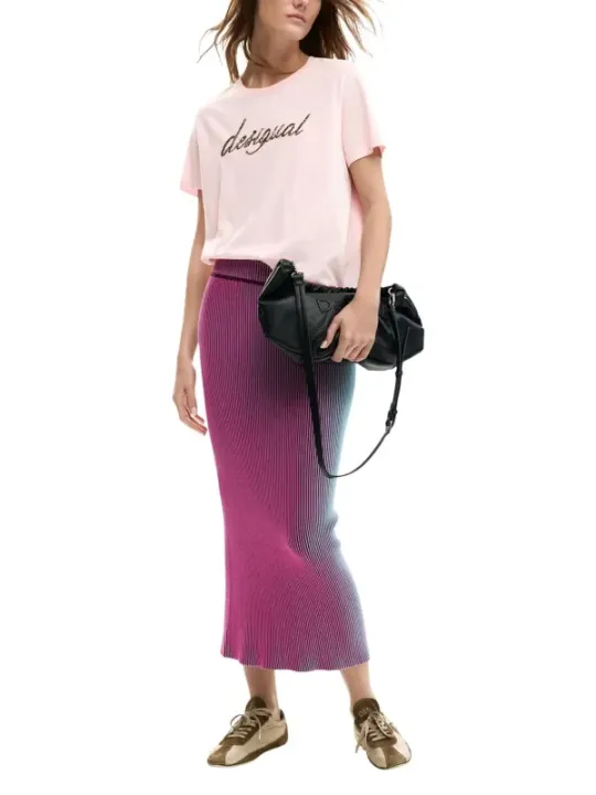 Desigual Damen T-Shirt Rosa | online kaufen