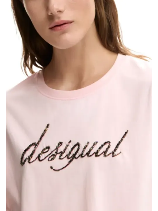 Desigual Damen T-Shirt Rosa | online kaufen