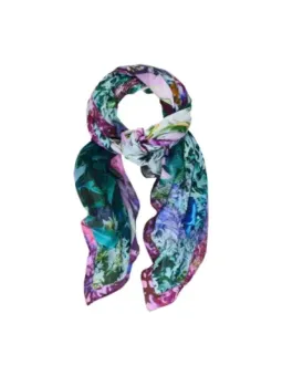 Miete Desigual Damen Halstuch Azurblau für Frühling/Sommer