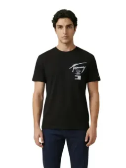 Tommy Hilfiger Herren T-Shirt Schwarz mieten | Flex-Fashion