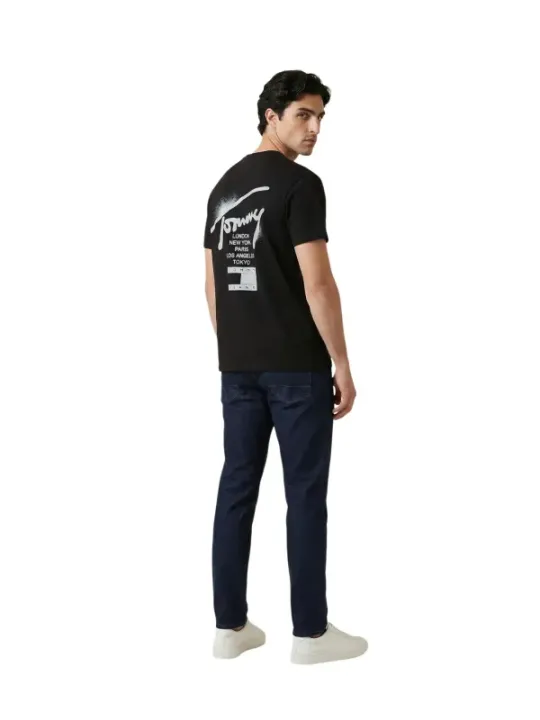 Tommy Hilfiger Jeans Herren T-Shirt Schwarz | online kaufen