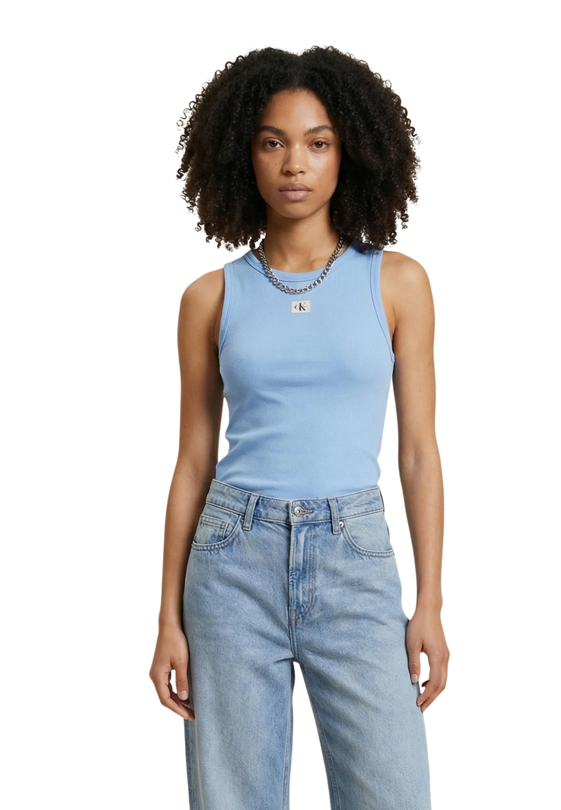Damen Tank-Tops Azurblau 508810