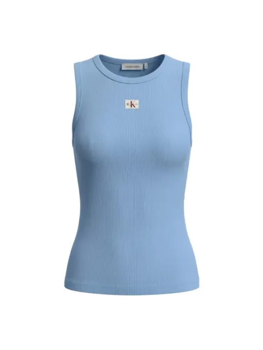 Calvin Klein Jeans Damen Tank-Tops Azurblau | online kaufen