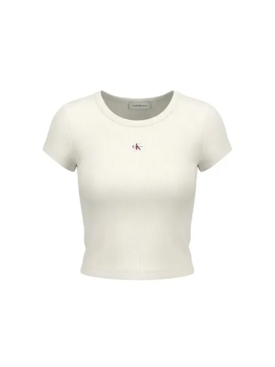 Calvin Klein Jeans Damen T-Shirt Beige | online kaufen