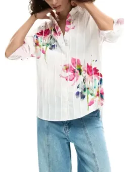 Desigual Damen Hemd Weiß mieten | Flex-Fashion Verleih-Shop