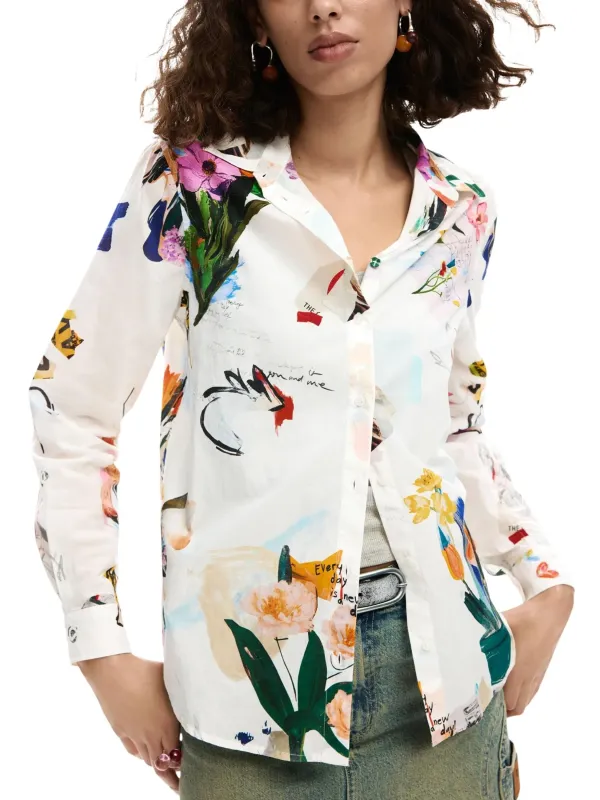 Desigual Damen Hemd Weiß | online kaufen