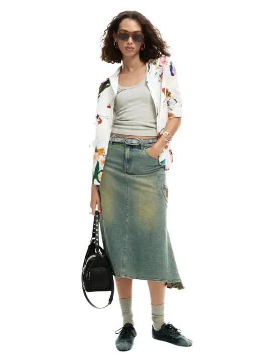 Desigual Damen Hemd Weiß | online kaufen