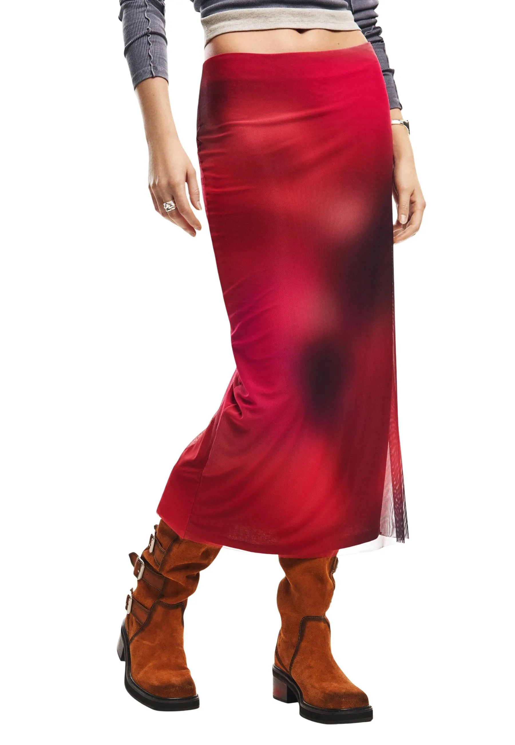Desigual Damen Rock Rot 508666