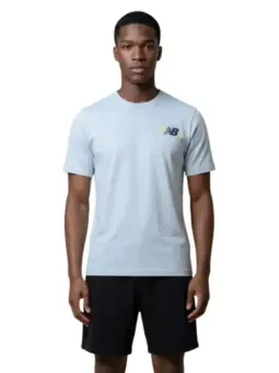 Mieten Sie das New Balance Herren T-Shirt Azurblau - Flex-Fashion