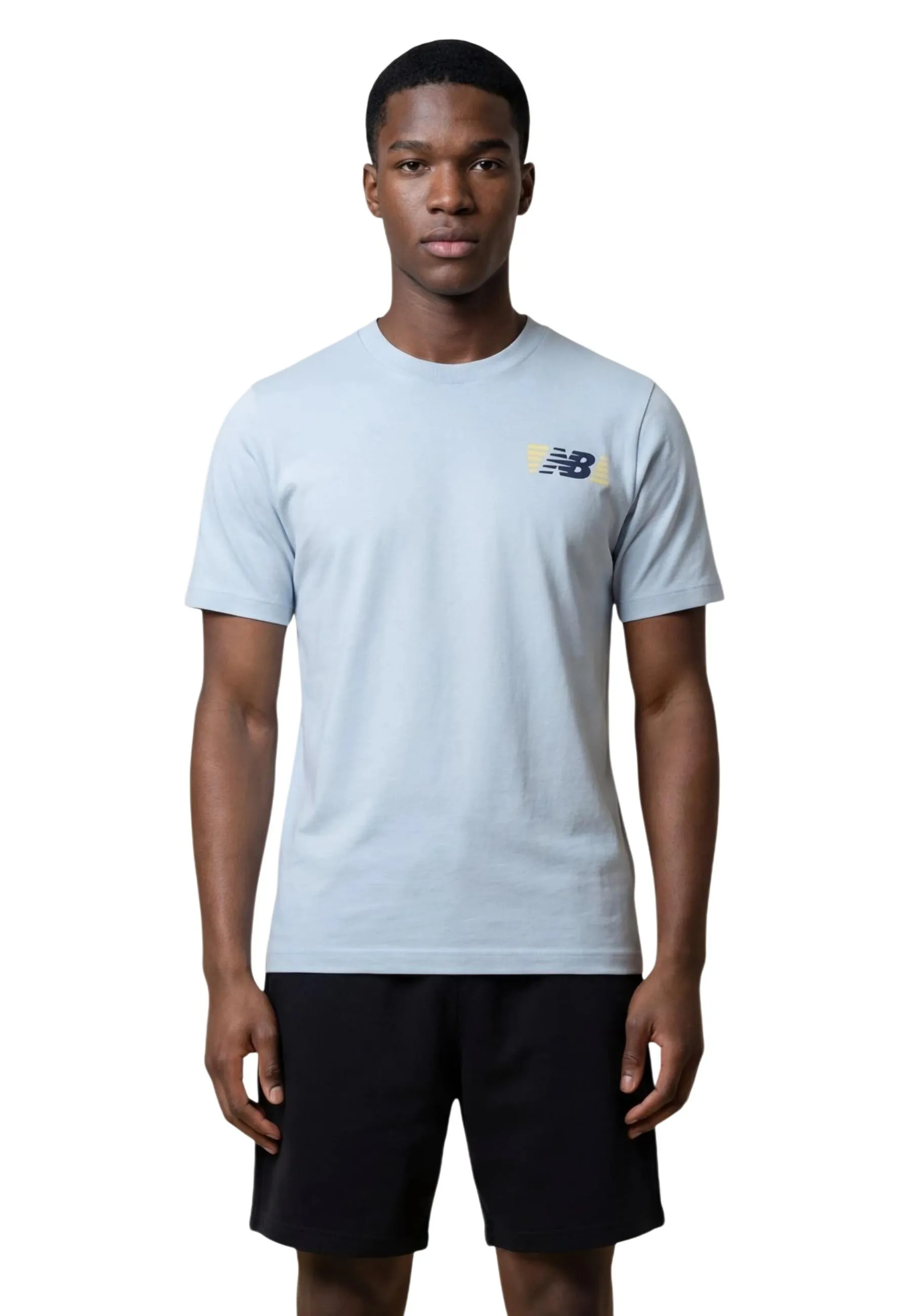 Herren T-Shirt Azurblau 508171