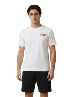 New Balance Herren T-Shirt Weiß mieten | Flex-Fashion Verleih