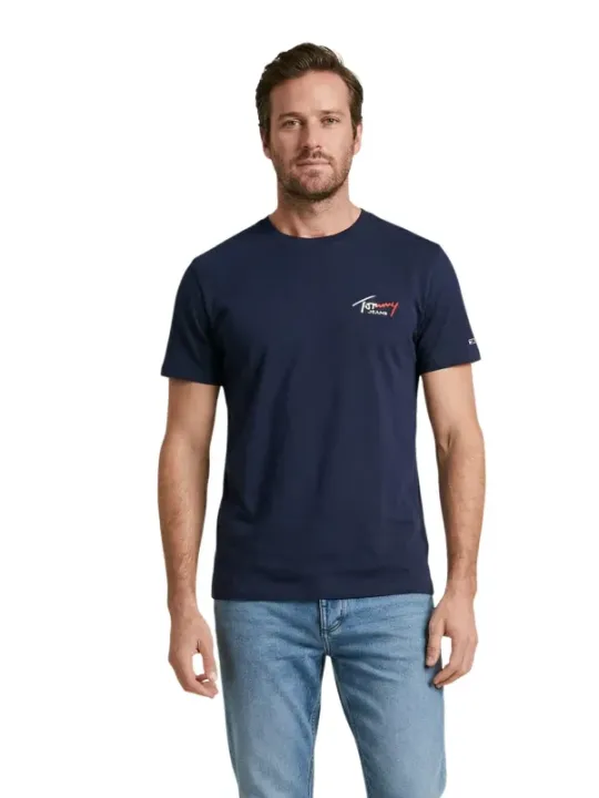 Tommy Hilfiger Jeans Herren T-Shirt Blau | online kaufen
