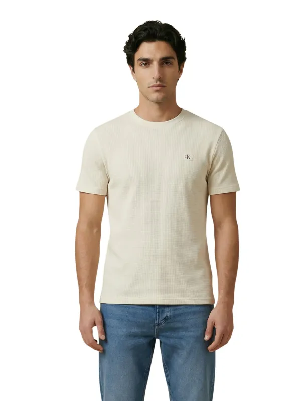 Calvin Klein Jeans Herren T-Shirt Beige | online kaufen