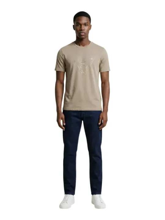 Guess Herren T-Shirt Beige | online kaufen