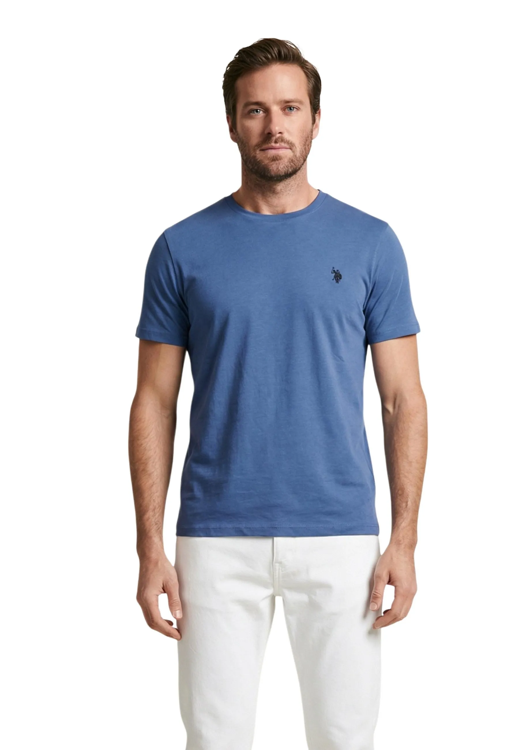 Herren T-Shirt Azurblau 507845