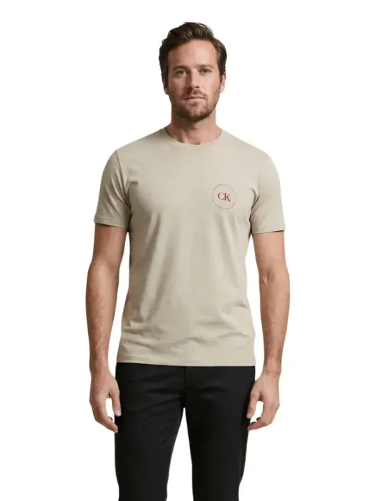 Calvin Klein Jeans Herren T-Shirt Beige | online kaufen