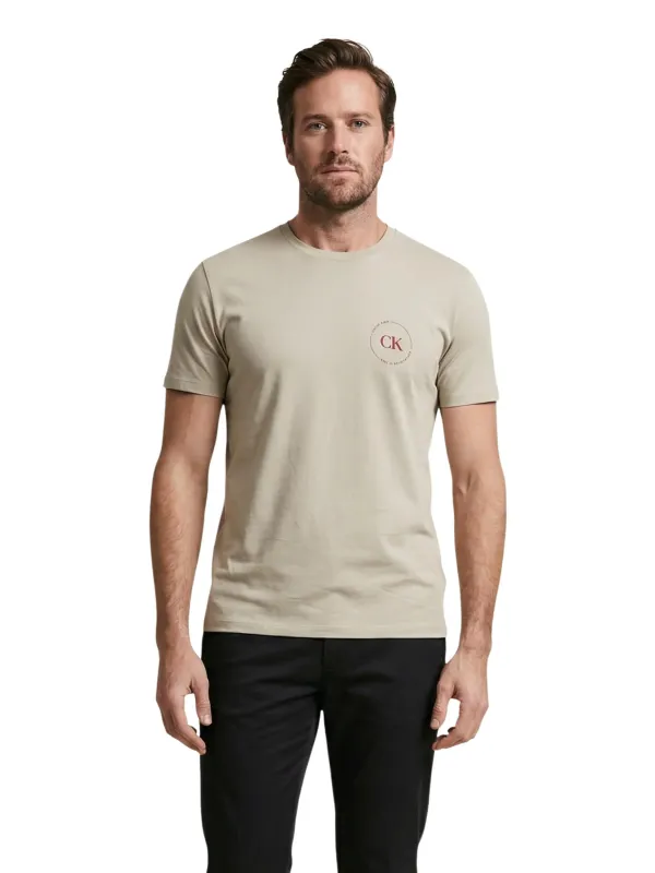 Calvin Klein Jeans Herren T-Shirt Beige | online kaufen