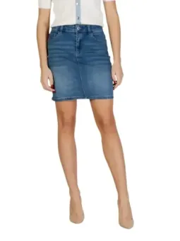 "Morgan De Toi Damen Rock Blau mieten - Flex-Fashion Verleih"