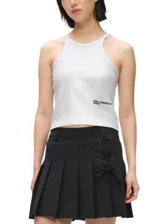 Karl Lagerfeld Jeans Damen Top Silbern | online kaufen