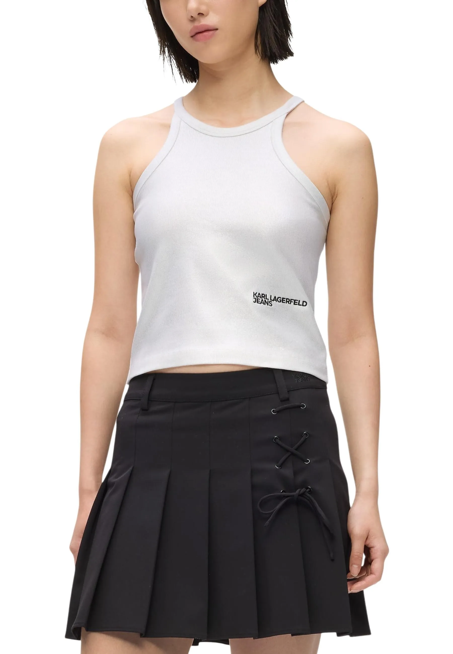 Damen Top Silbern 507680