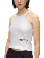 Karl Lagerfeld Jeans Damen Top Silbern | online kaufen