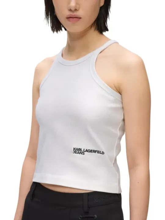 Karl Lagerfeld Jeans Damen Top Silbern | online kaufen