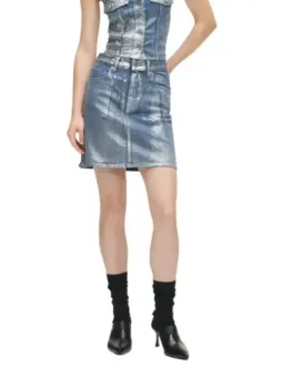 Karl Lagerfeld Jeans Damen Rock Azurblau | online kaufen