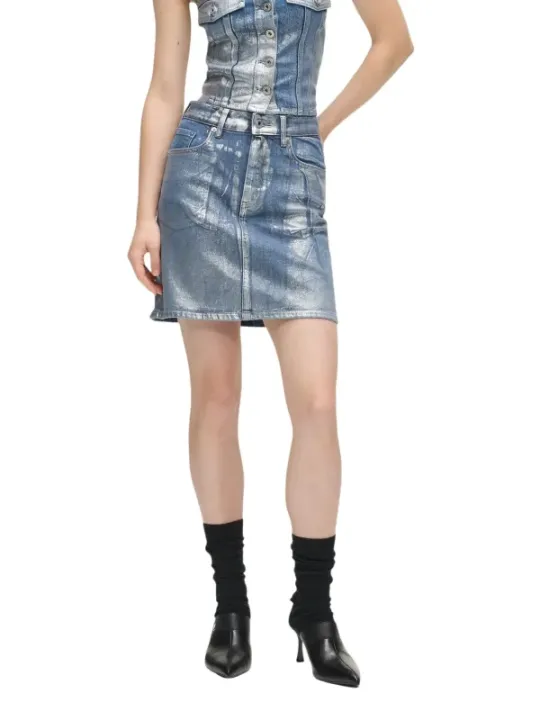 Karl Lagerfeld Jeans Damen Rock Azurblau | online kaufen