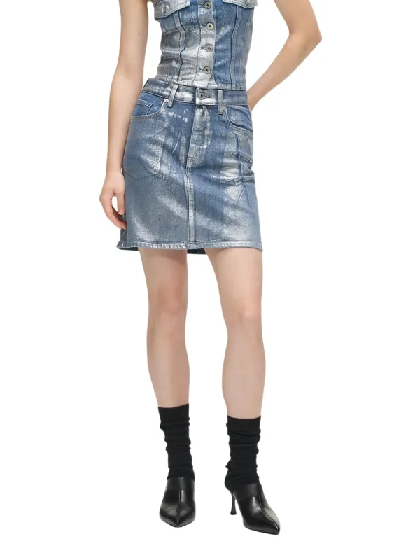 Karl Lagerfeld Jeans Damen Rock Azurblau | online kaufen